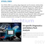 XTOOL D9EV  Car Diagnostic Tools All System 46+ Functions